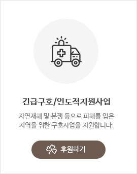 긴급구호/인도적 지원사업 후원하기